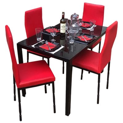 salle-a-manger-4-places-démontable-avec-table-en-vitre-prix-cameroun salle a manger